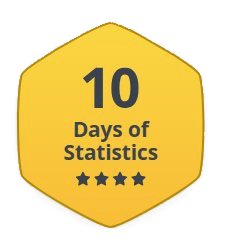 10 Days of Statistics badge